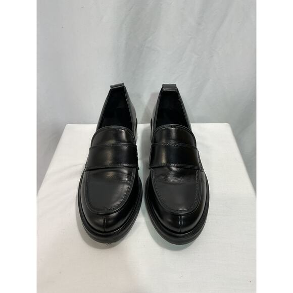 Aeyde 'Ruth' Black Leather Loafers Size 9.5 - Picture 2 of 5